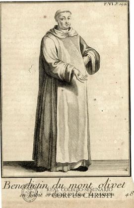 Benedictin du mont olivet en habit ordinaire dans la maison