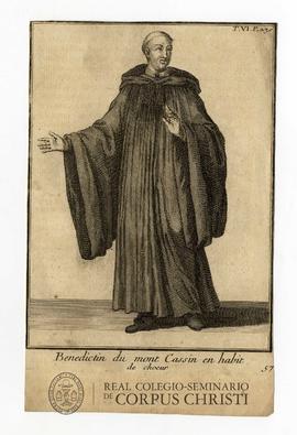 Benedictin du mon Cassin en habit de choeur