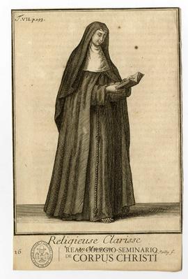 Religieuse clarisse en Manteau