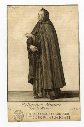 Religieux minime avec la Manteau